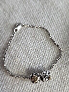 Sterling with 14K Bracelet + Charms